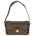Louis Vuitton 2-Way Ravello GM Shoulder Bag Handbag Damier Canvas Brown Gold