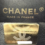 Chanel Shoulder Bag Mini Quilted CC Logo Bag Crossbody Lambskin Black Gold — view 5