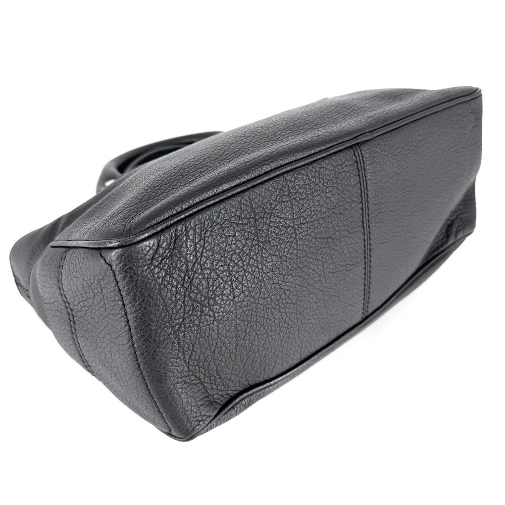 Celine Handbag Macadam Boogie Tote Leather Black Silver Vintage — view 3