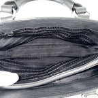 Celine Handbag Macadam Boogie Tote Leather Black Silver Vintage — view 4
