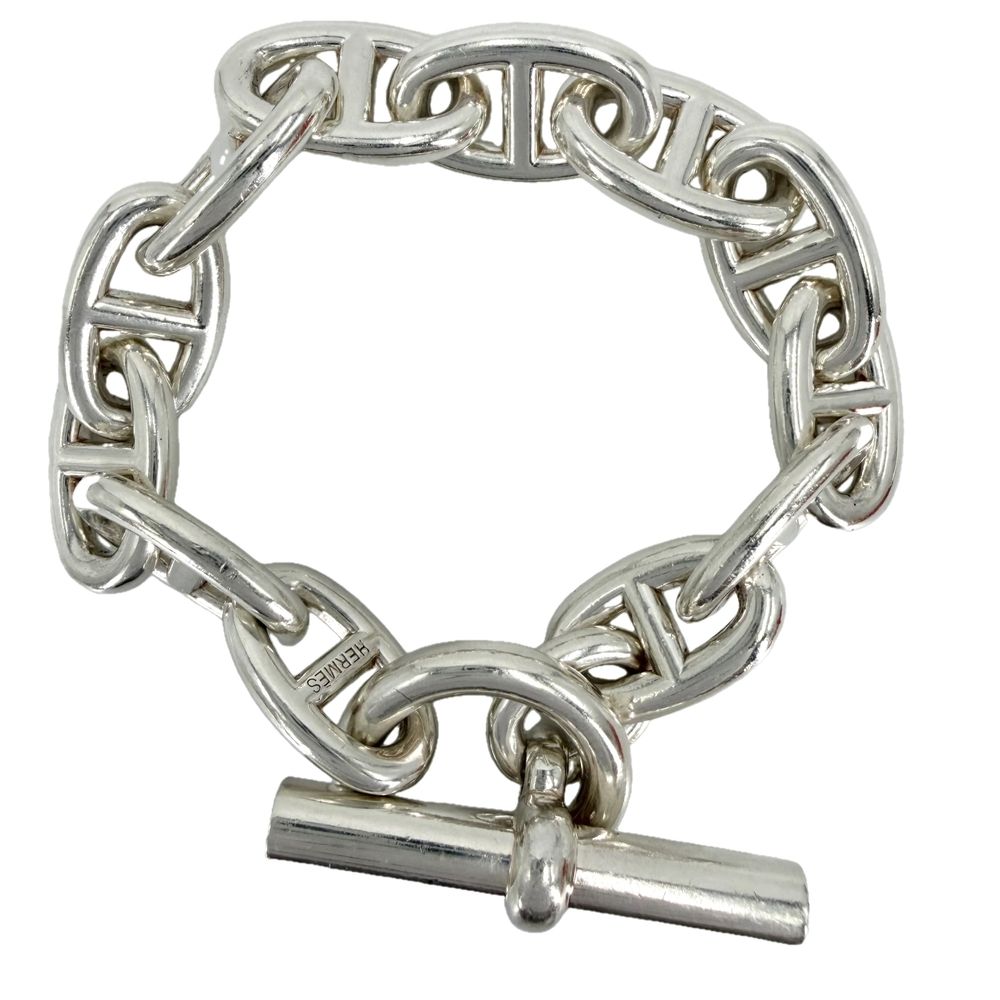 Hermes Bre Chaine D'ancre TGM Accessory 12 Links 925 Sterling Silver