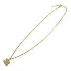 Celine Necklace Triomphe Accessory Star Rhinestone Gold Vintage — view 5