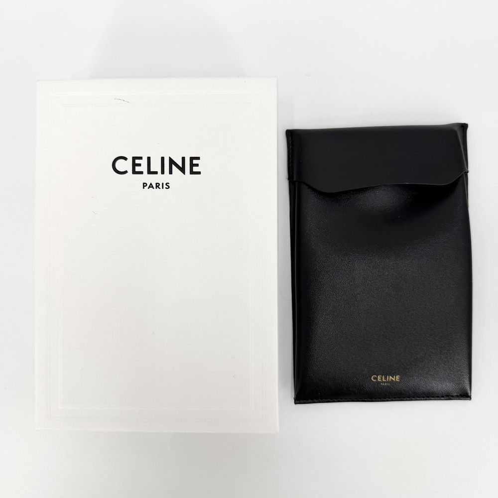 Celine Necklace Triomphe Accessory Star Rhinestone Gold Vintage — view 7