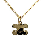 Celine Necklace Triomphe Accessory Star Rhinestone Gold Vintage — view 2