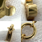 Celine Necklace Triomphe Accessory Star Rhinestone Gold Vintage — view 6