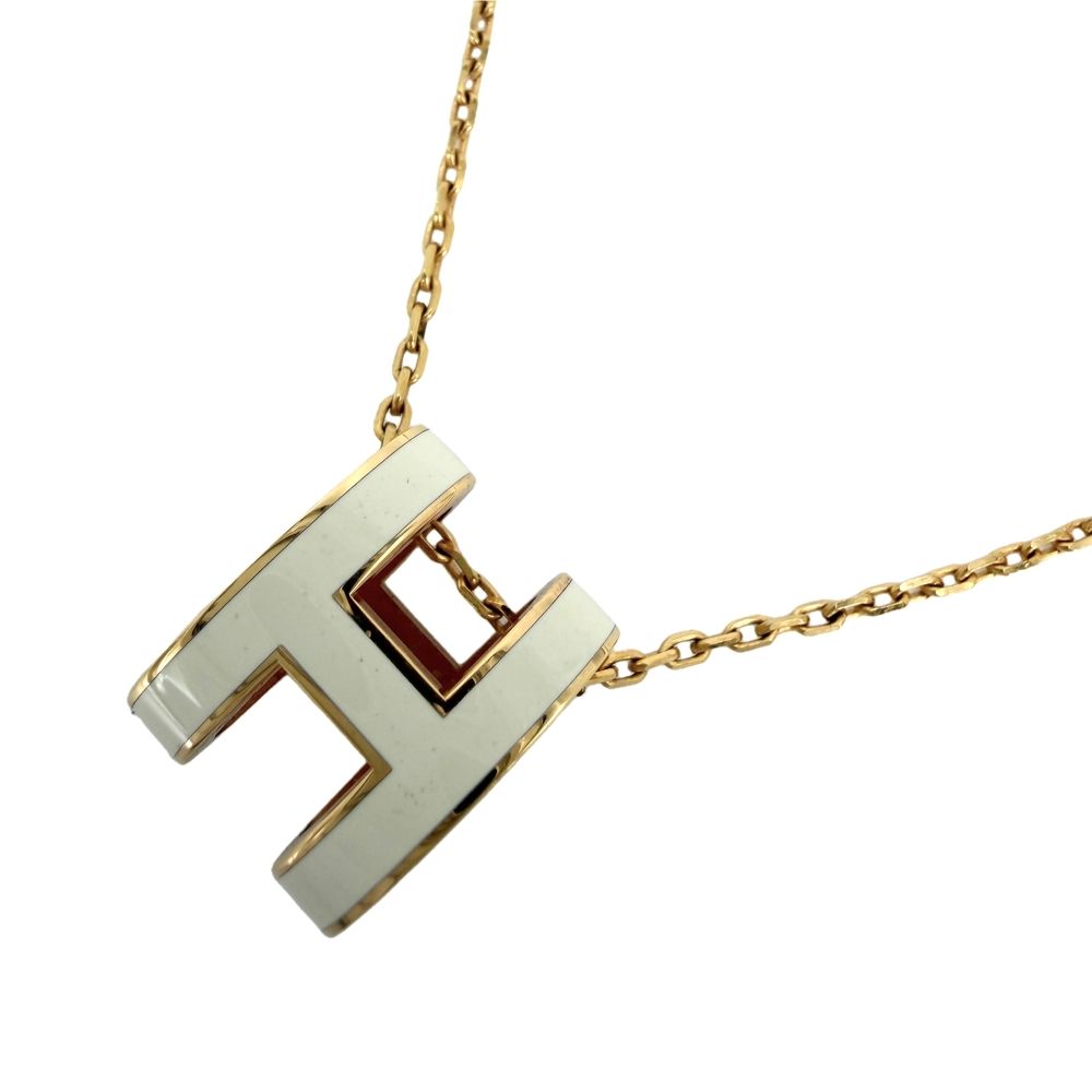 Hermes Necklace Pop Accessory Star White Gold Vintage