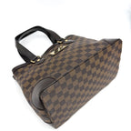 Louis Vuitton Tote Hampstead PM Handbag Shoulder Damier Canvas Brown Gold Vintage — view 3