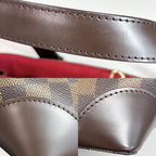 Louis Vuitton Tote Hampstead PM Handbag Shoulder Damier Canvas Brown Gold Vintage — view 8