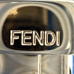 Fendi 2-Way Micro Peekaboo Mini Handbag Shoulder Bag Crossbody Leather Blue Gold — view 6