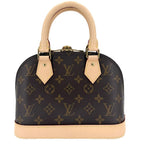 Louis Vuitton 2-Way Alma BB Shoulder Bag Handbag Crossbody Monogram Canvas Brown — view 2