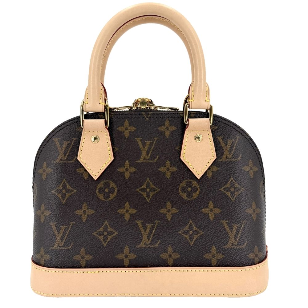 Louis Vuitton 2-Way Alma BB Shoulder Bag Handbag Crossbody Monogram Canvas Brown — view 2