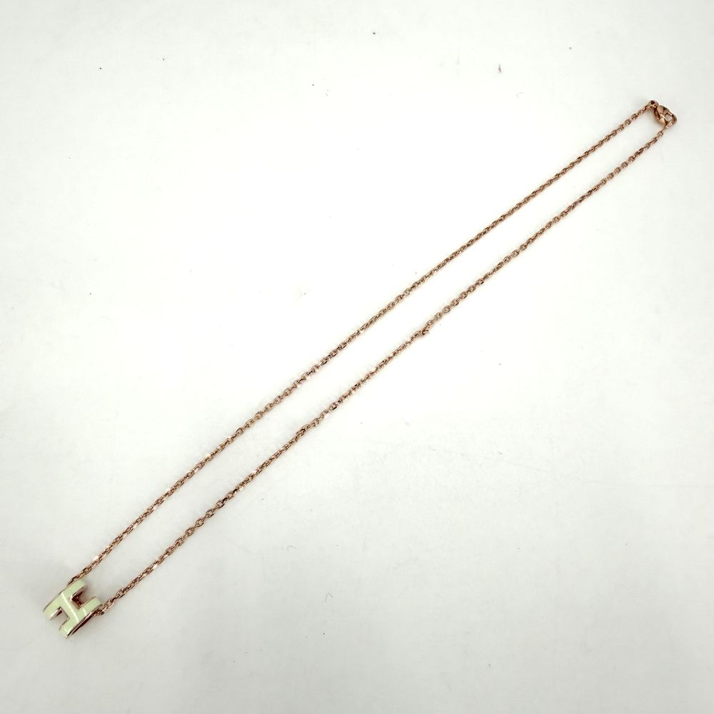 Hermes Necklace Pop Mini Accessory Off White Gold Vintage — view 4