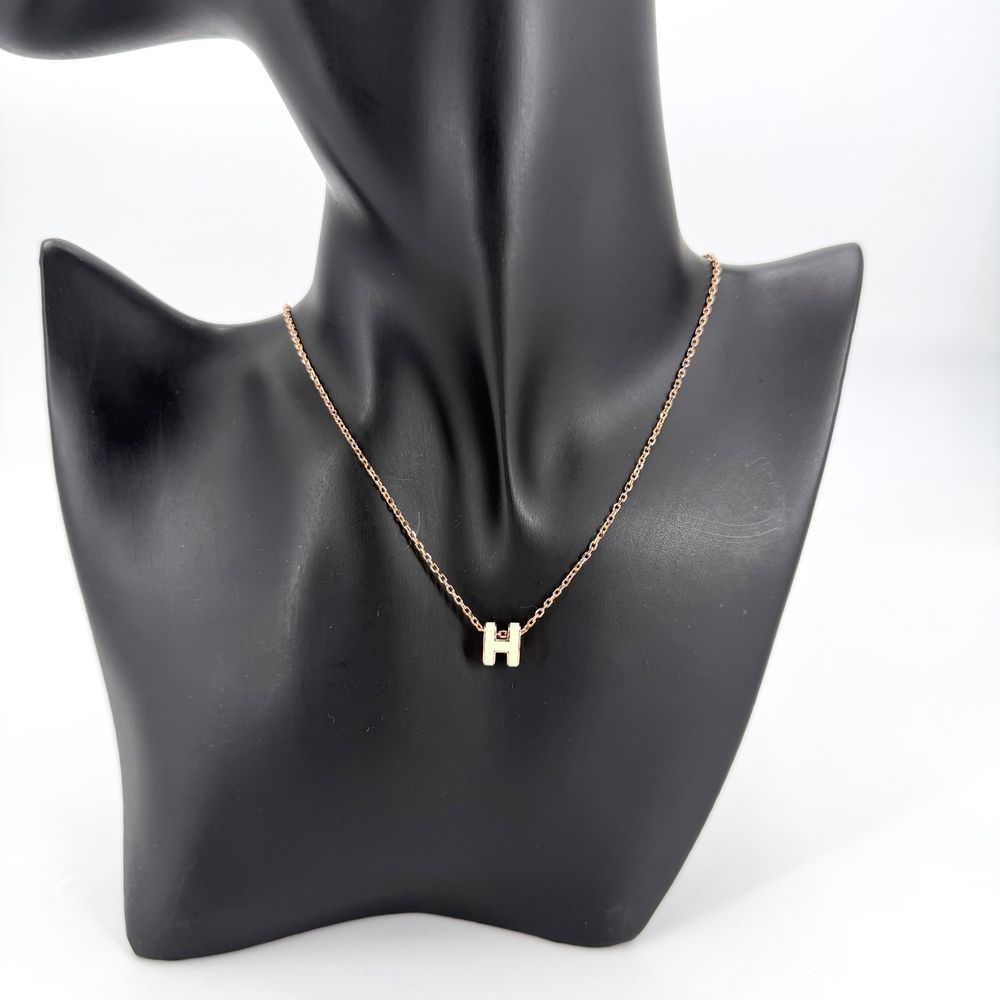 Hermes Necklace Pop Mini Accessory Off White Gold Vintage — view 2