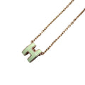 Hermes Necklace Pop Mini Accessory Off White Gold Vintage