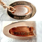 Hermes Necklace Pop Mini Accessory Off White Gold Vintage — view 3