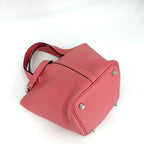 Hermes Picotin Lock PM Taurillon Clemence Pink Silver Vintage Handbag — view 3