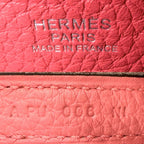 Hermes Picotin Lock PM Taurillon Clemence Pink Silver Vintage Handbag — view 5