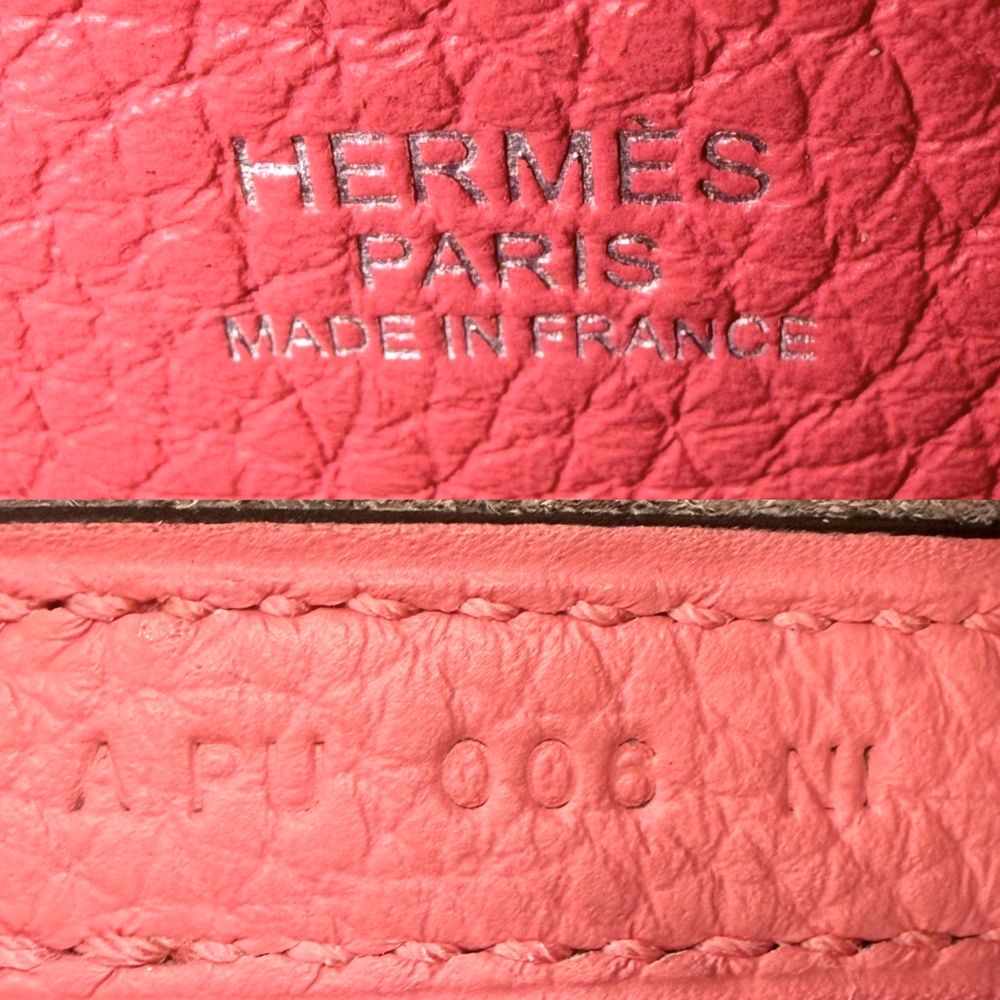 Hermes Picotin Lock PM Taurillon Clemence Pink Silver Vintage Handbag — view 5