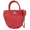 Chanel 2-Way Quilted Handbag Chain Shoulder Bag Crossbody CC Logo Leather