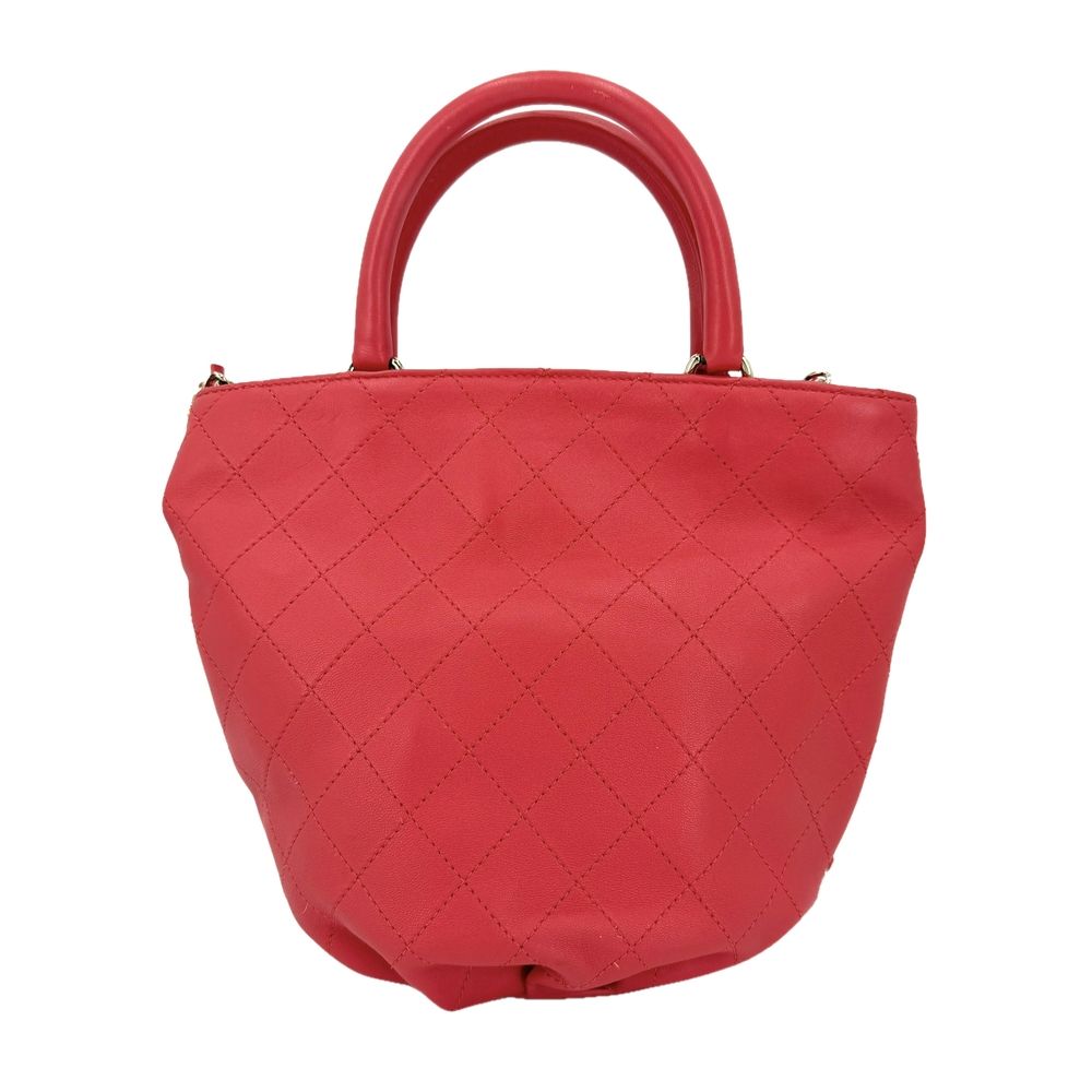 Chanel 2-Way Quilted Handbag Chain Shoulder Bag Crossbody CC Logo Leather — view 2
