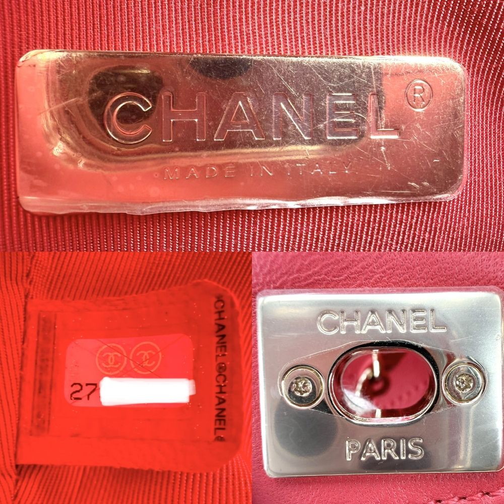 Chanel 2-Way Quilted Handbag Chain Shoulder Bag Crossbody CC Logo Leather — view 5