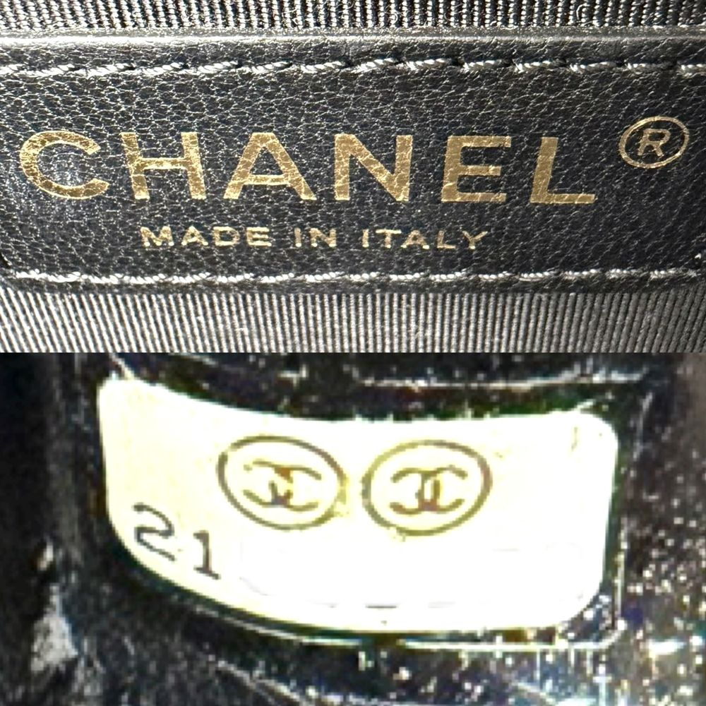 Chanel Shoulder Bag Quilted Boy Brick Chain CC Logo Crossbody Lambskin Black — view 5