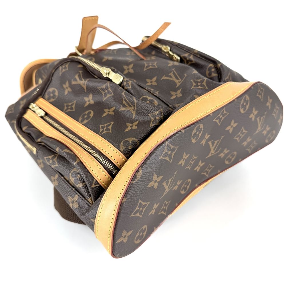 Louis Vuitton Backpack Sac a Dos Bosfall Monogram Canvas Brown Gold Vintage — view 3