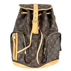 Louis Vuitton Backpack Sac a Dos Bosfall Monogram Canvas Brown Gold Vintage