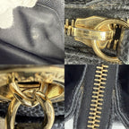 Chanel Handbag Quilted Chain Tote CC Logo Shoulder Caviar Leather Black Gold — view 8