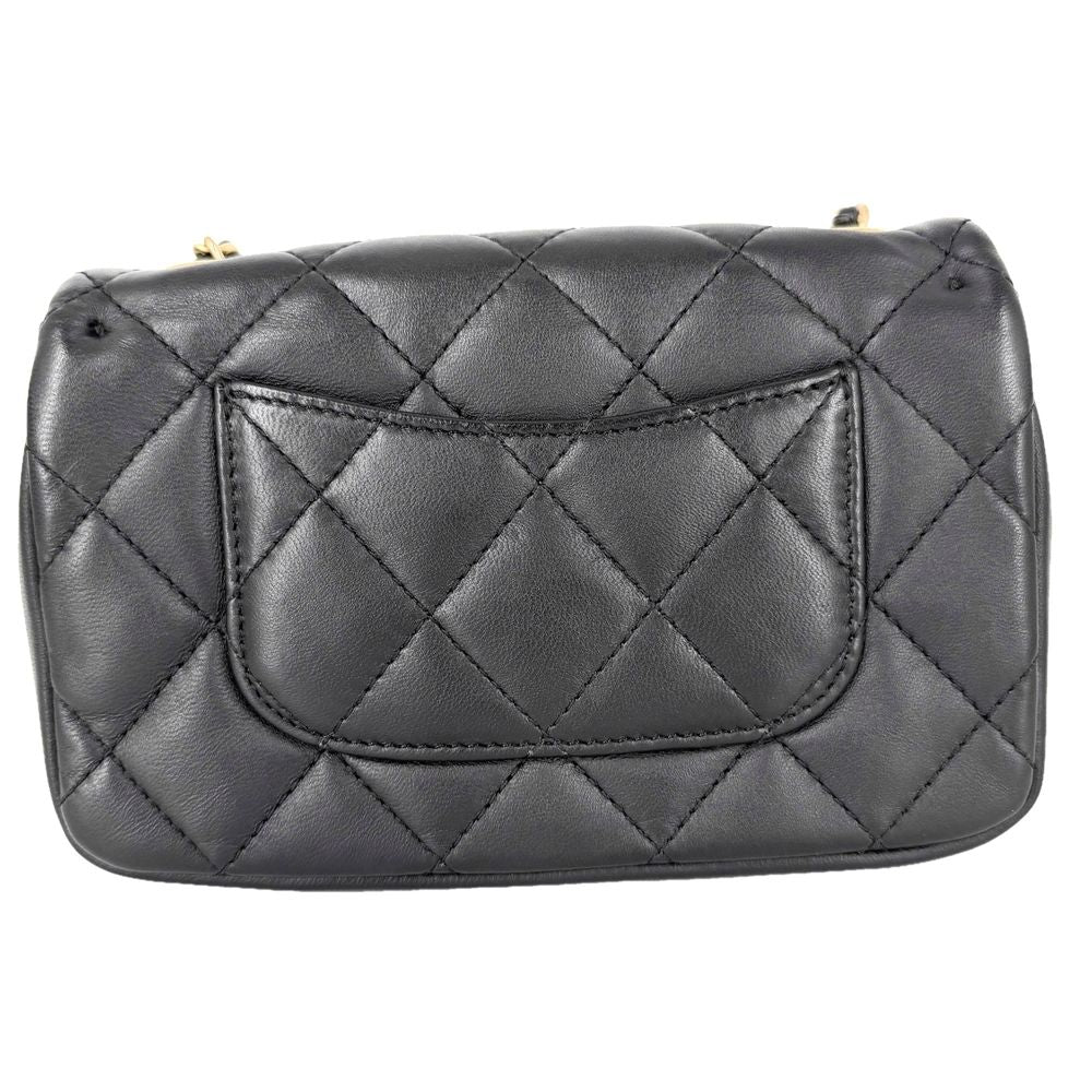 Chanel Shoulder Bag Heart Charm Mini Quilted Chain Turnlock Crossbody Mini CC — view 2