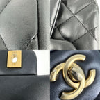 Chanel Shoulder Bag Heart Charm Mini Quilted Chain Turnlock Crossbody Mini CC — view 8