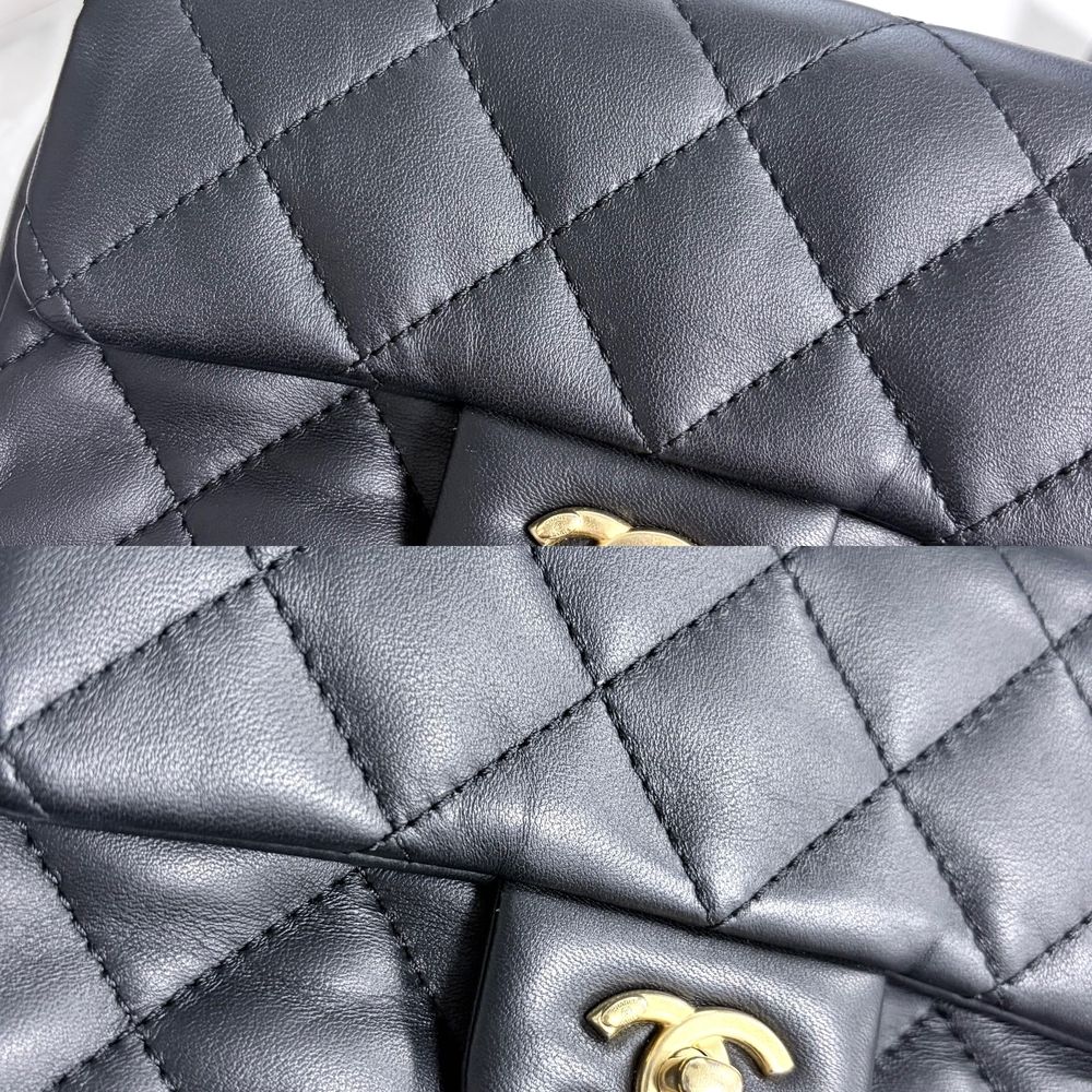 Chanel Shoulder Bag Heart Charm Mini Quilted Chain Turnlock Crossbody Mini CC — view 6