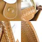 Hermes Shoulder Bag Evelyne Igm Leather Brown Gold Vintage — view 7