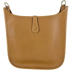 Hermes Shoulder Bag Evelyne Igm Leather Brown Gold Vintage — view 2