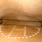 Hermes Shoulder Bag Evelyne Igm Leather Brown Gold Vintage — view 4