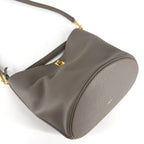 Celine 2-Way Bucket 16 Shoulder Bag Handbag Leather Brown Gold Vintage — view 3