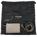 Celine 2-Way Bucket 16 Shoulder Bag Handbag Leather Brown Gold Vintage — view 8