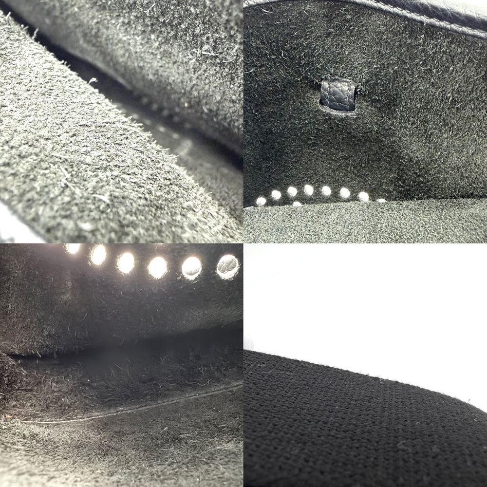 Hermes Shoulder Bag Evelyne III TPM Pochette Crossbody Shark Leather Black — view 7