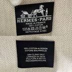 Hermes Handbag Brid-a-brac PM Pouch Toile Ash Beige White Silver Vintage — view 5