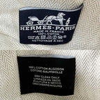 Hermes Handbag Brid-a-brac PM Pouch Toile Ash Beige White Silver Vintage — view 5