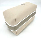 Hermes Handbag Brid-a-brac PM Pouch Toile Ash Beige White Silver Vintage — view 3