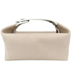 Hermes Handbag Brid-a-brac PM Pouch Toile Ash Beige White Silver Vintage — view 2