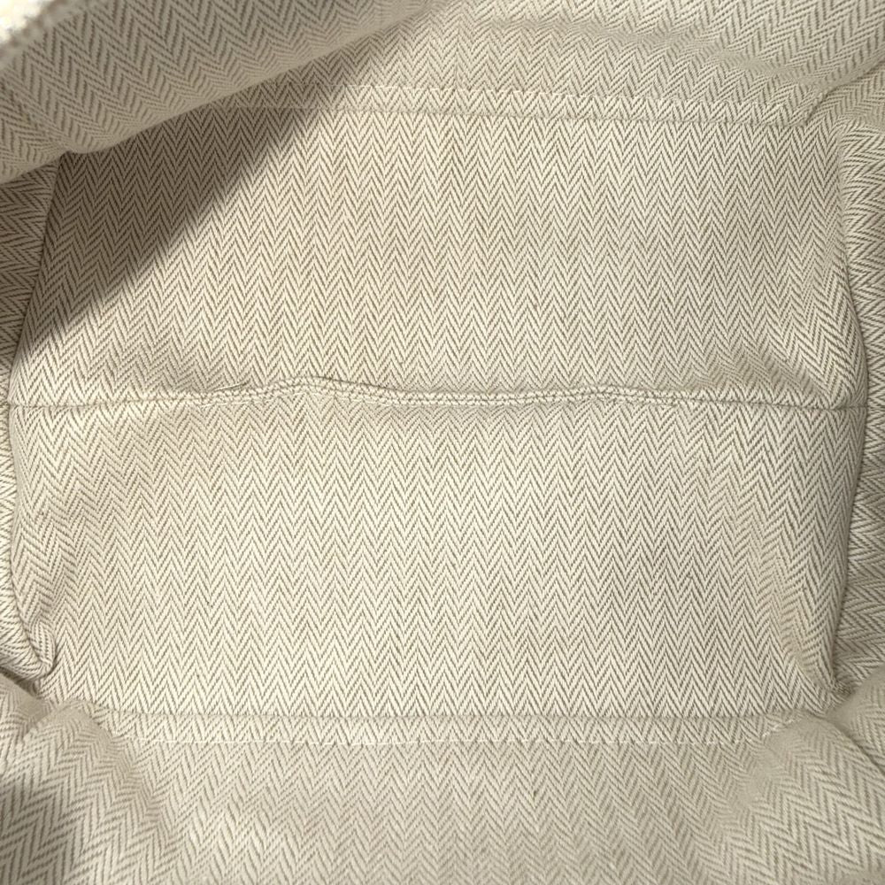 Hermes Handbag Brid-a-brac PM Pouch Toile Ash Beige White Silver Vintage — view 4