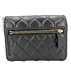 Chanel Chain Wallet Quilted CC Logo Shoulder Bag Crossbody Leather Faux Pearl — view 2