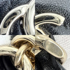 Chanel Handbag Quilted Mini Bag Pouch CC Logo Lambskin Black Gold — view 7