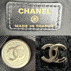Chanel Handbag Quilted Mini Bag Pouch CC Logo Lambskin Black Gold — view 5
