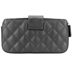 Chanel Chain Wallet Quilted CC Logo Shoulder Bag Crossbody Caviar Leather Black — view 2