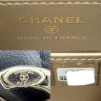 Chanel Shoulder Bag Quilted CC Logo Lambskin Black Gold Vintage — view 5