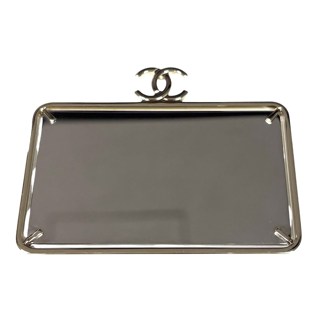 Chanel Shoulder Bag Quilted CC Logo Lambskin Black Gold Vintage — view 7