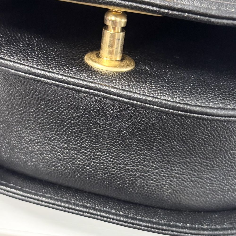 Chanel Shoulder Bag Quilted Half Moon Pochette CC Logo Bag Crossbody Boy Caviar — view 8